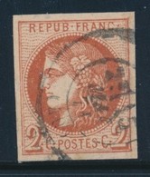 O N°40Ba - Rouge Brique - Margé - Réparé - 1870 Uitgave Van Bordeaux