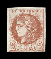 * N°40Ba - 2c Rouge Brique - R2 - TB - 1870 Emission De Bordeaux