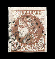 O N°40Bb - 2c Marron - TB - 1870 Emission De Bordeaux