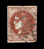 O N°40Bf - 2c Rouge Brique Foncé - TB - 1870 Uitgave Van Bordeaux