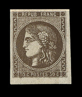 * N°47 - Brun Foncé - TB - 1870 Emission De Bordeaux