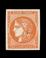 * N°48 - 40c Orange - Signé BRUN - TB - 1870 Emission De Bordeaux