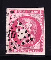 O N°49 - Obl. PC - Belle Nuance - 1 Filet Biseau - Sinon TB - 1870 Emission De Bordeaux