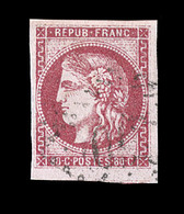 O N°49 - Filet Voisin - 3 Belles Marges - TB - 1870 Emission De Bordeaux