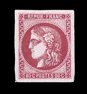 ** N°49c - 80c Rose Carminé - TB - 1870 Emission De Bordeaux