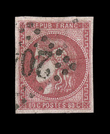 O N°49d - 80c Groseille - Signé Calves - TB - 1870 Emission De Bordeaux