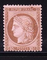 * N°54 - 10c Brun S/rose - TB - 1871-1875 Cérès