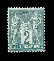 * N°62 - 2c Vert - TB Centrage - Charn. Propre - TB - 1876-1878 Sage (Type I)