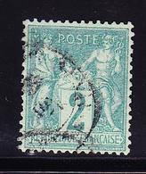 O N°62 - 2c Vert - TB - 1876-1878 Sage (Type I)