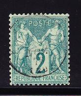 O N°62 - 2c Vert - TB - 1876-1878 Sage (Type I)