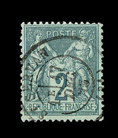 O N°62 - 2c Vert - Belle Oblit. St Sevran - TB - 1876-1878 Sage (Type I)