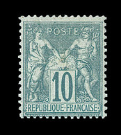 * N°65 - 10c Vert - TB - 1876-1878 Sage (Type I)