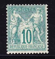 * N°65 - 10c Vert - TB - 1876-1878 Sage (Type I)