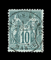 O N°65 - 10c Vert - Belle Oblitération - TB - 1876-1878 Sage (Type I)