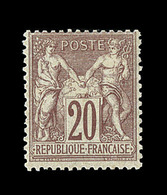 * N°67 - 20c Brun Lilas - TB - 1876-1878 Sage (Type I)