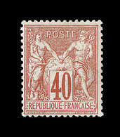 * N°70 - 40c Rouge Orange - TB - 1876-1878 Sage (Type I)