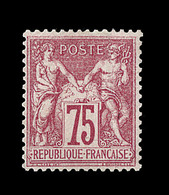 ** N°71 - 75c Carmin - Signé A. Brun - TB - 1876-1878 Sage (Type I)