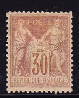 * N°80 - 30c Brun Jaune - TB - 1876-1878 Sage (Type I)