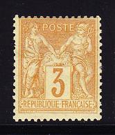 * N°86 - 3c Bistre Jaune - TB - 1876-1878 Sage (Type I)