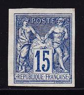 (*) N°90d - 15c Bleu Granet - TB - 1876-1878 Sage (Type I)