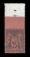** N°91 - 25c Noir S/rouge - TB - 1876-1878 Sage (Type I)