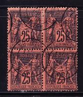 O N°91 - Bloc De 4 - TB - 1876-1878 Sage (Type I)