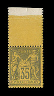 ** N°93 - 35c Violet Noir S/jaune - TB - 1876-1878 Sage (Type I)