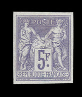 ** N°95 - 5F Violet S/Lilas - ND - TB - 1876-1878 Sage (Type I)