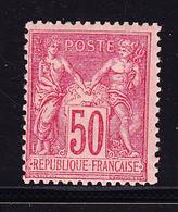 * N°98 - 50c Rose - TB - 1876-1878 Sage (Type I)