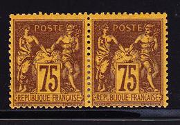 * N°99 - Paire - TB - 1876-1878 Sage (Type I)