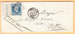 L N°14i - 20c Bleu - BDF - Avec Filet D'encadrement - TB - 1849-1876: Période Classique