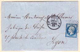 LAC N°14B - Obl. Cachet De Points - Càd 4 étoiles - Paris - Avril 1862 - N°3311 - Ind. 25 - TB - 1849-1876: Période Classique