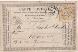 CP N°59 - GC 2924 + T17 Pont à Mousson (52)  - 3/3/74 - S/carte Précurseur - TB - 1849-1876: Période Classique