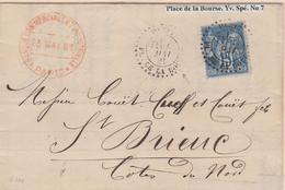 LAC N°90 - Cachet Pointillé Paris/Pl. De La Bourse - 23/5/81 - TB - 1849-1876: Période Classique