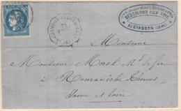 LAC CONVOYEURS STATION LE CHAMBON/FEUGEROLLES(84) P. ST ET - S/pli Afft N°46B - Obl. ST Etienne - 24/04/71 - TB - 1849-1876: Période Classique