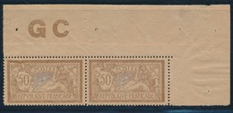 ** N°120d - 50c Merson - Papier GC - Paire - CDF - TB - 1900-27 Merson