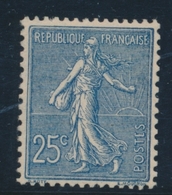 ** N°132 - 25c Bleu - TB - 1903-60 Semeuse Lignée