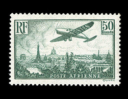 ** N°14b - 50F Vert Foncé - Signé Calves - TB - 1927-1959 Neufs