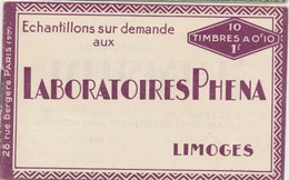 ** N°188 - Carnet PHENA - TB - Andere & Zonder Classificatie