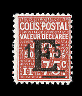 ** N°155D - 1F15 S/75c Rouge - Surch. E - Non Emis - TB - Neufs