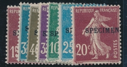 **/* N°139/40, 142, 159, 189, 192/93 - SPECIMEN - TB - Cours D'Instruction