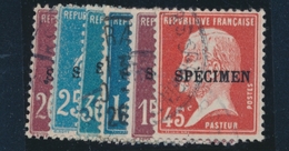 O N°139/40, 175, 179, 189, 192 - SPECIMEN - TB - Cours D'Instruction