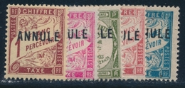 * COURS D'INSTRUCTION - TIMBRES TAXE N°28 CI1, 32 CI1, 33 CI1, 40 CI1, 43 CI1 - 5 Valeurs - TB - Cours D'Instruction