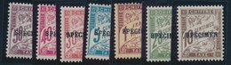 ** COURS D'INSTRUCTION - TIMBRES TAXE N°28/29, 31, 33, 35, 37, 40 CI2 - Specimen - TB - Cours D'Instruction