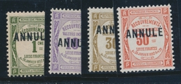 ** COURS D'INSTRUCTION - TIMBRES TAXE N°43 CI1, 44 CI1 *, 46 CI1, 47 CI1 - 4 Val - TB - Cours D'Instruction