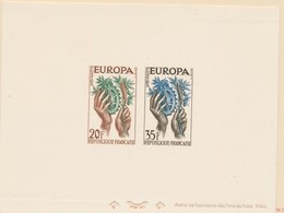(*) N°1122/23 - Europa 1957 - TB - Epreuves D'artistes