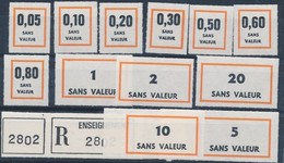 ** 12 Vignettes Venant De Carnet FC8 De 0,05 à 20 - TB - Fictifs