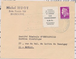 L N°5 - Libourne - Obl Grd Cachet Bleu - 27/5/1968 - TB - Andere & Zonder Classificatie