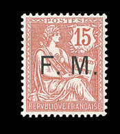 ** N°2 - 15c Vermillon - TB Centrage - TB - Francobolli  Di Franchigia Militare