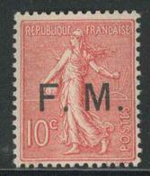 ** N°4 - 10c Rose - TB - Francobolli  Di Franchigia Militare